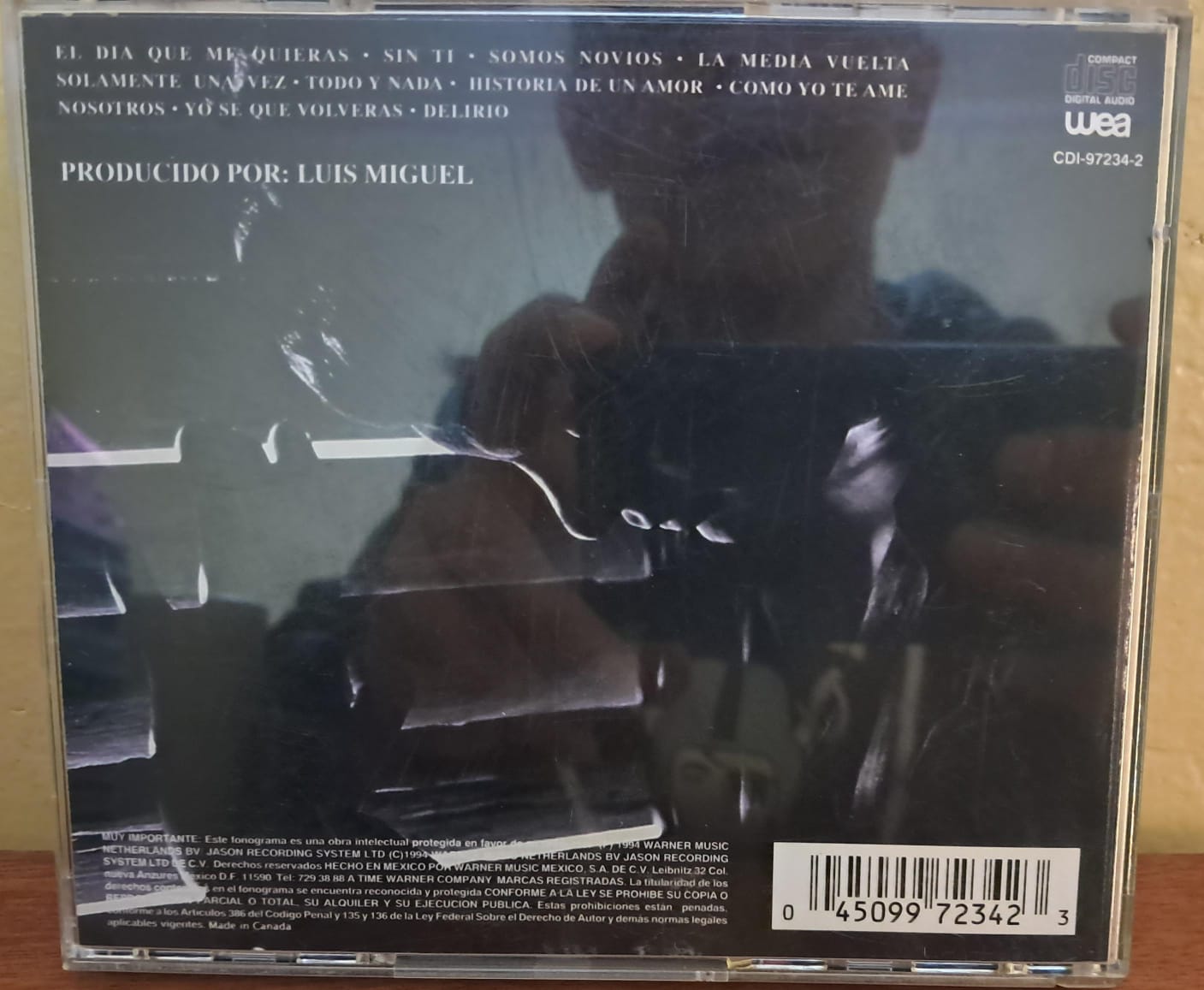 Luis Miguel – Segundo Romance. Cd excelente estado. formato muerto