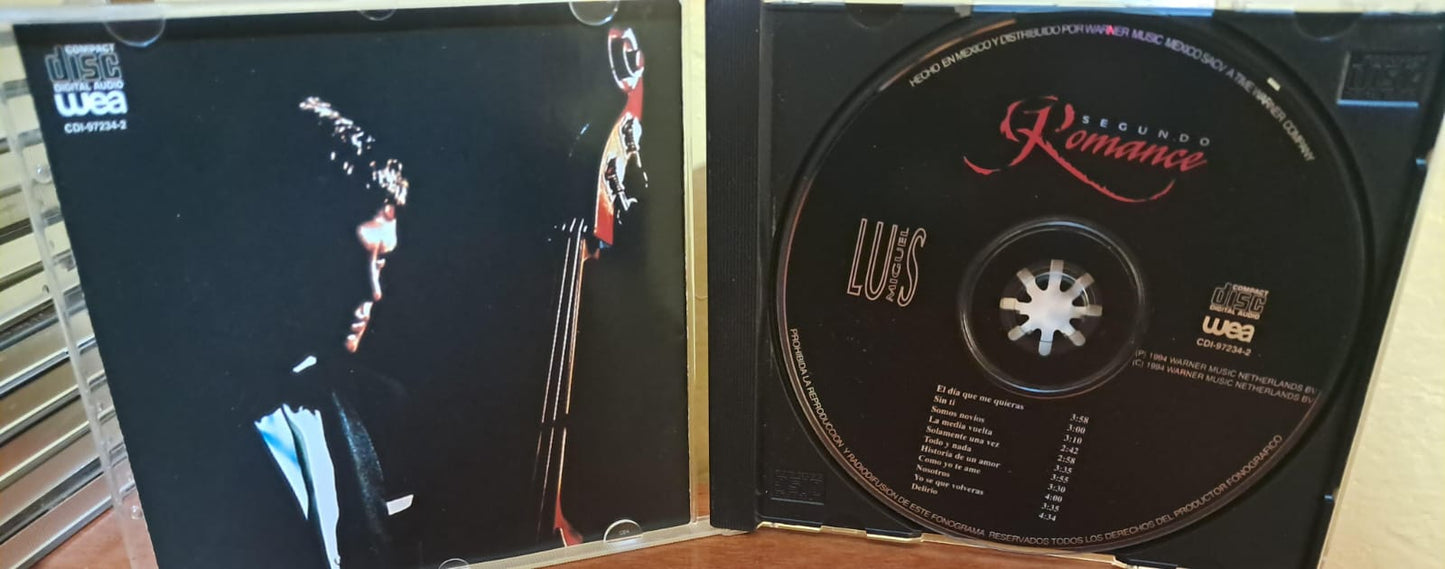 Luis Miguel – Segundo Romance. Cd excelente estado. formato muerto