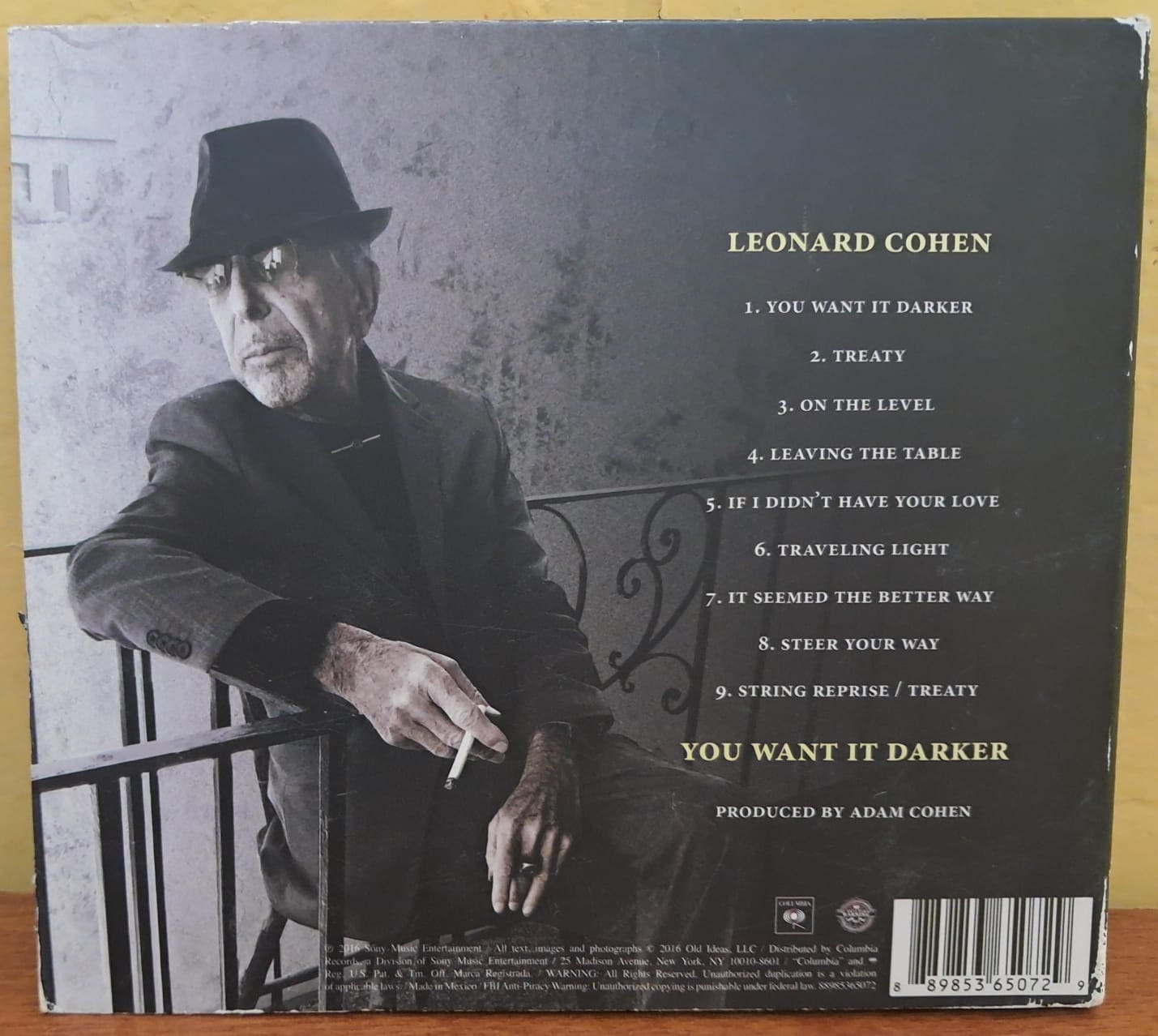 Leonard Cohen - You Want It Darker. Cd importado. formato muerto