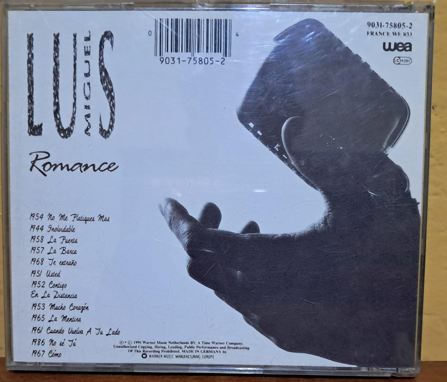Luis Miguel – Romance. Cd importado en excelente estado. formato muerto