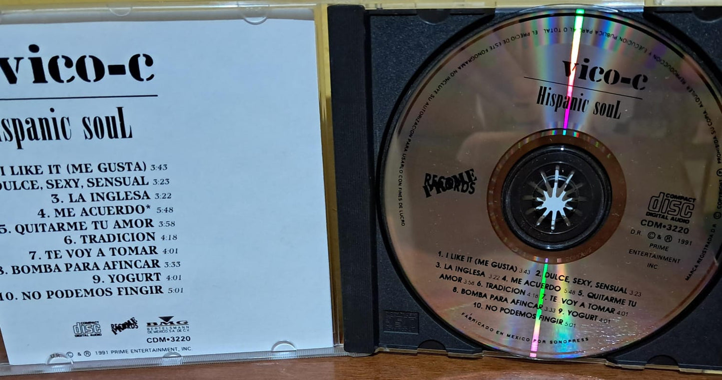Vico-C – Hispanic Soul. Cd nacional excelente estado. formato muerto