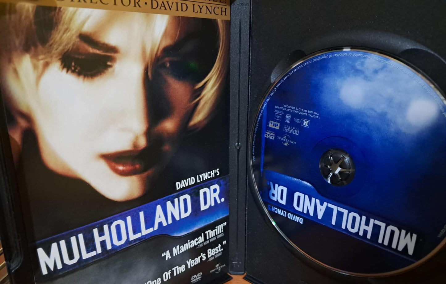 Mulholland Dr. (David Lynch). DVD importado. formato muerto