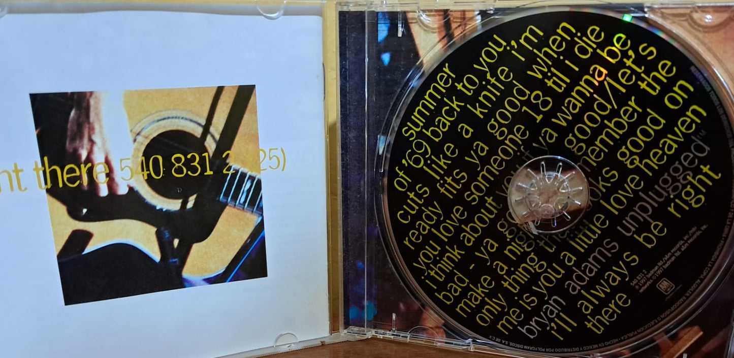 Bryan Adams - Unplugged. Cd en buen estado. formato muerto