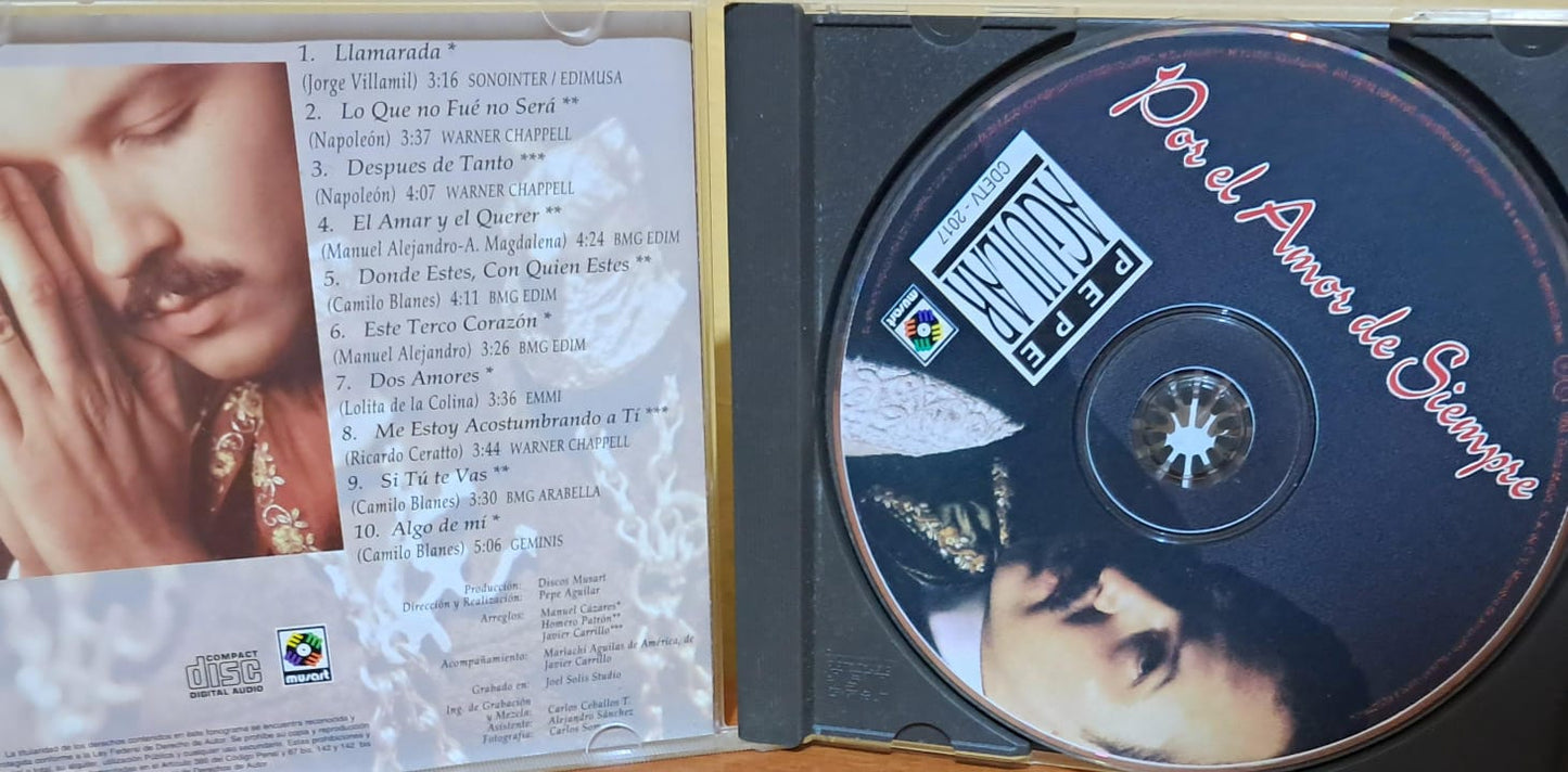 Pepe Aguilar – Por El Amor De Siempre. Cd en buen estado. formato muerto