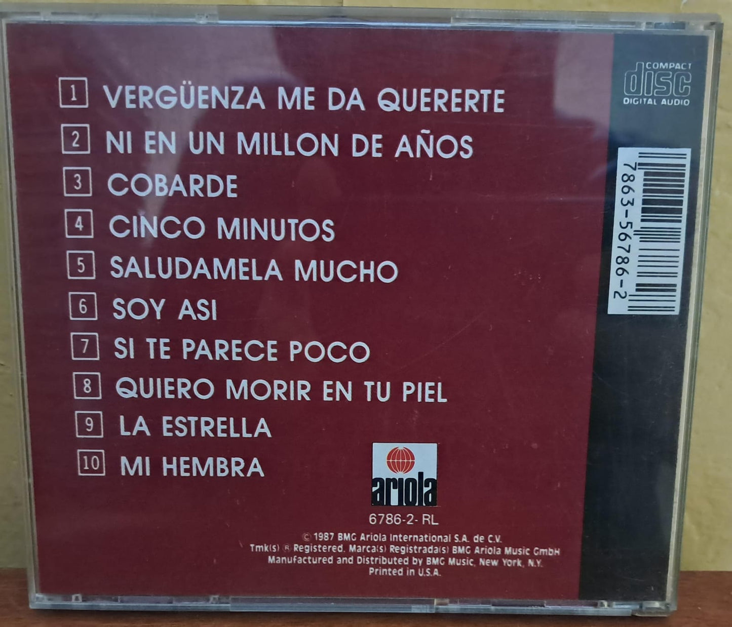 José José – Soy Así. Cd importado excelente estado. formato muerto