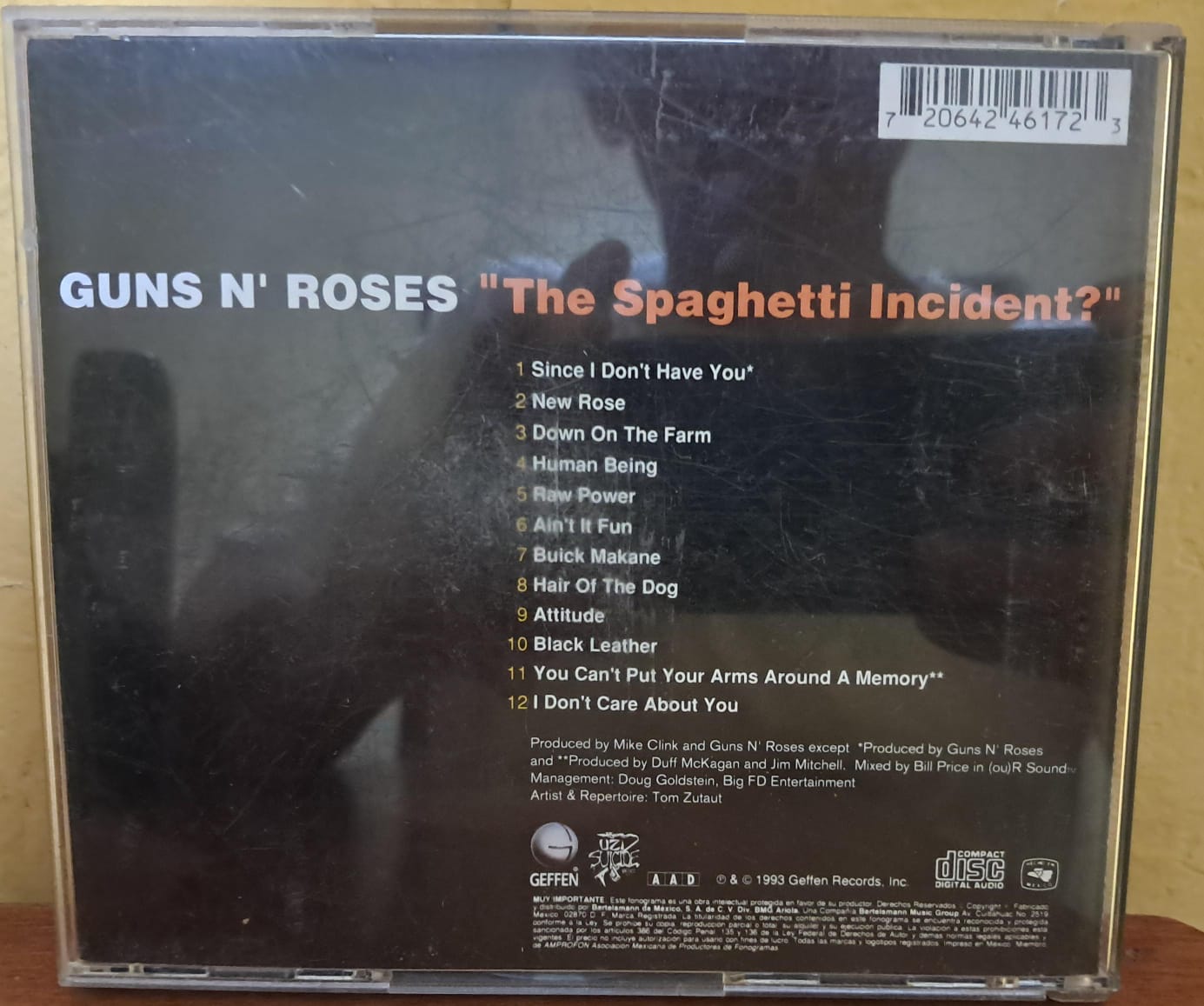 GUNS N' ROSES – THE SPAGHETTI INCIDENT? (CD en buen estado). formato muerto
