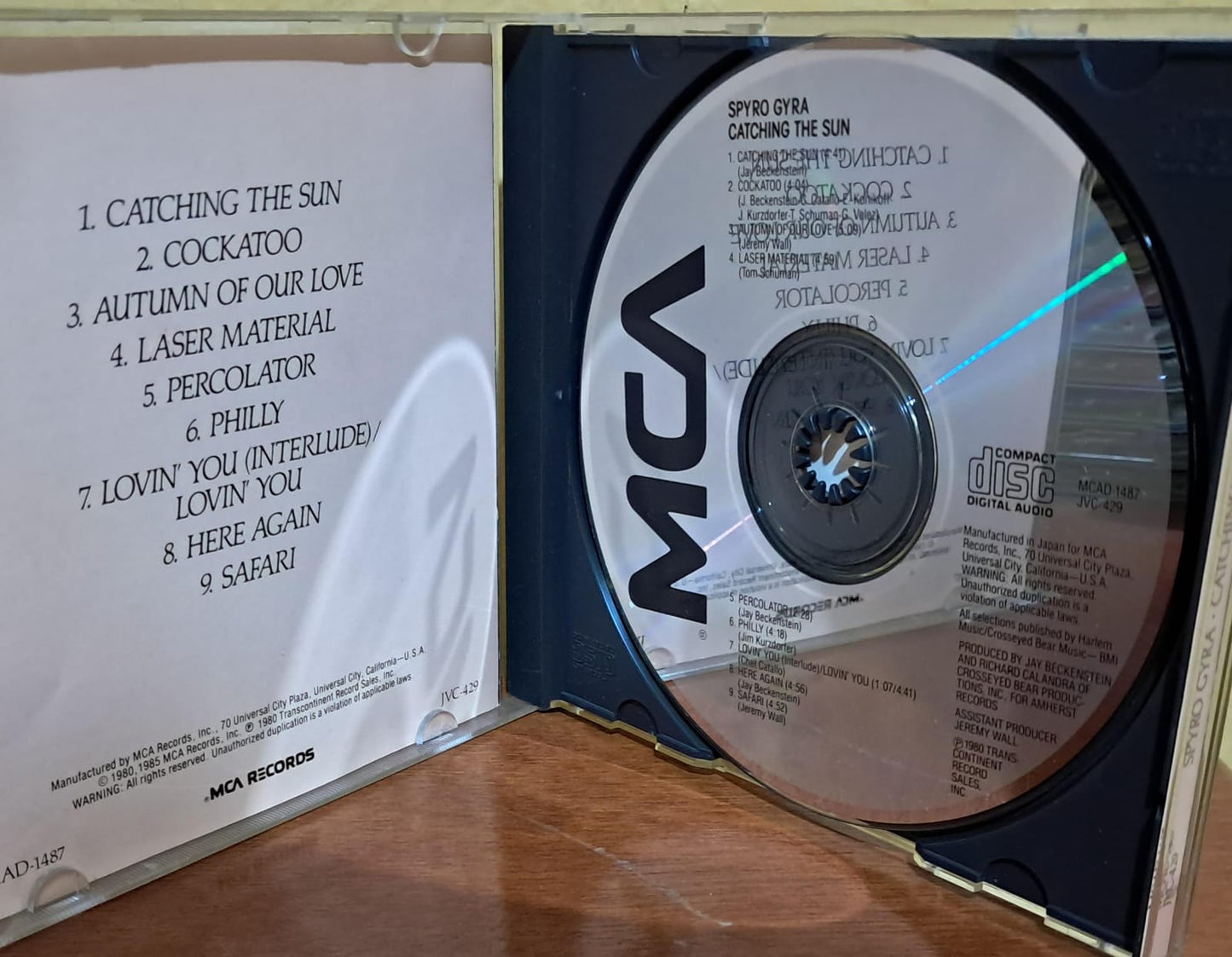 SPYRO GYRA – CATCHING THE SUN. Cd importado en buen estado.formato muerto