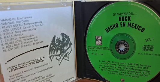 Varios – Lo Machin Del... Rock Hecho En Mexico Vol 1. Cd en buen estado. formato muerto