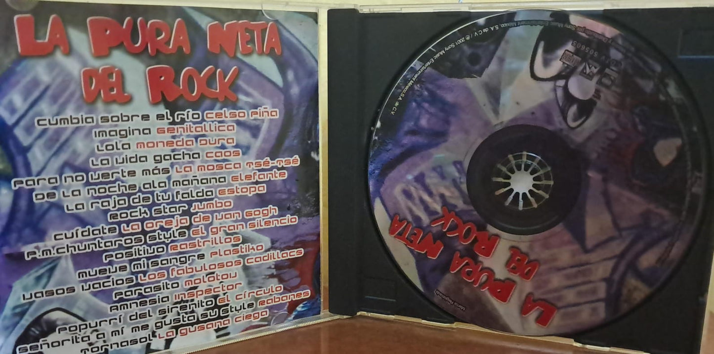 Varios. La pura neta del rock. Cd en buen estado. formato muerto