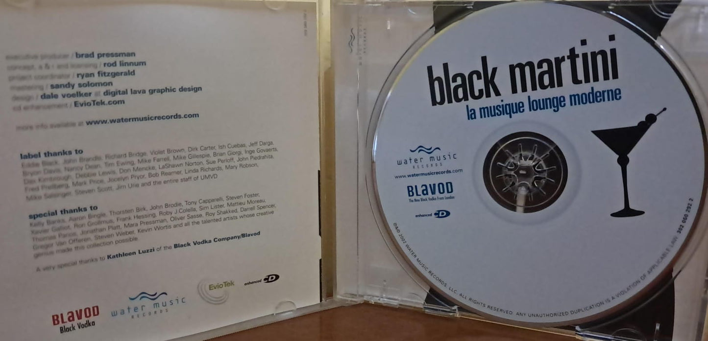 Varios – Black Martini - La Musique Lounge Moderne. Cd en buen estado. formato muerto