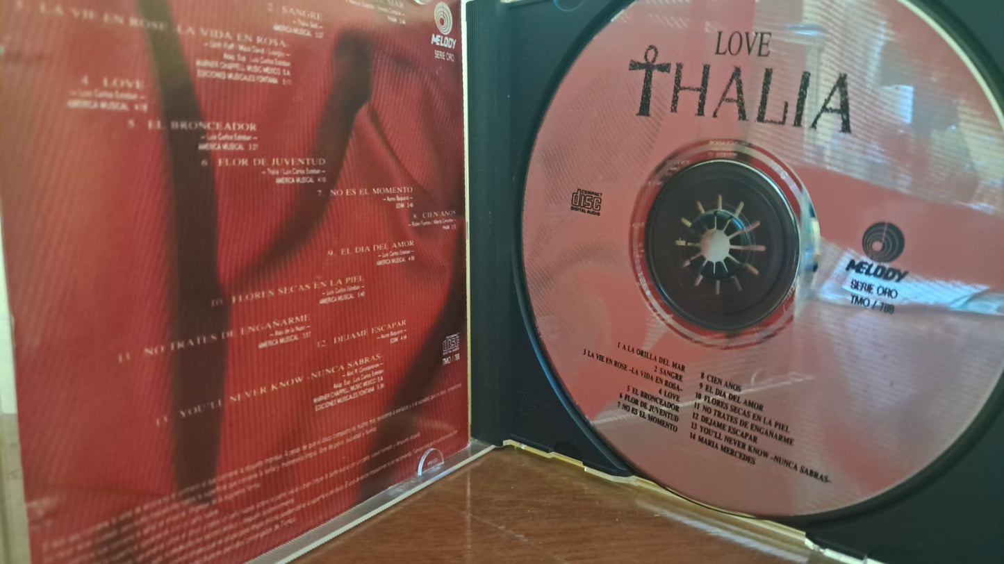 Thalía – Love. Cd primera edición 1992. formato muerto
