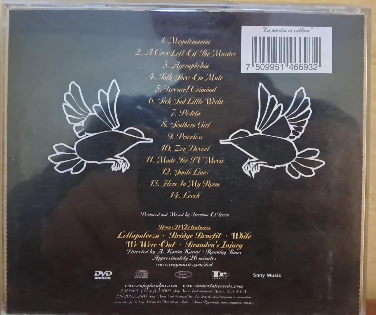 Incubus – A Crow Left of the Murder.... Cd doble en buen estado. formato muerto