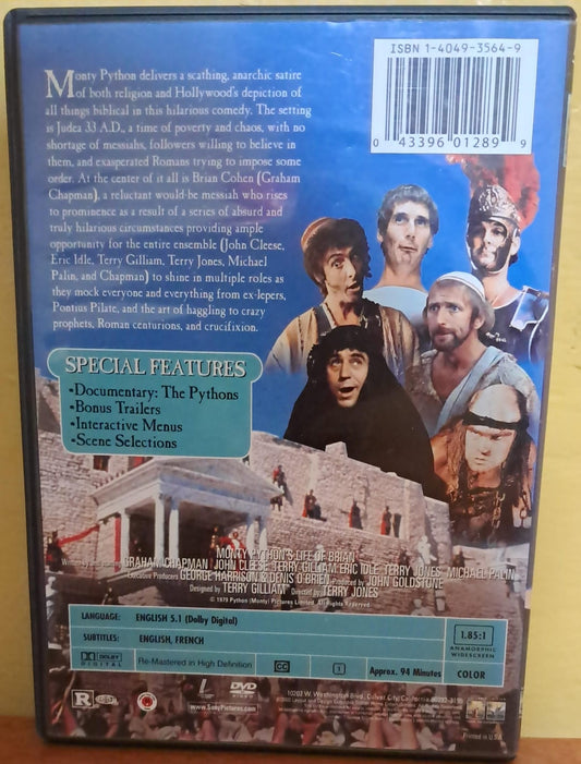 Monty Python's Life of Brian (1979) – DVD Importado. En buen estado. formato muerto
