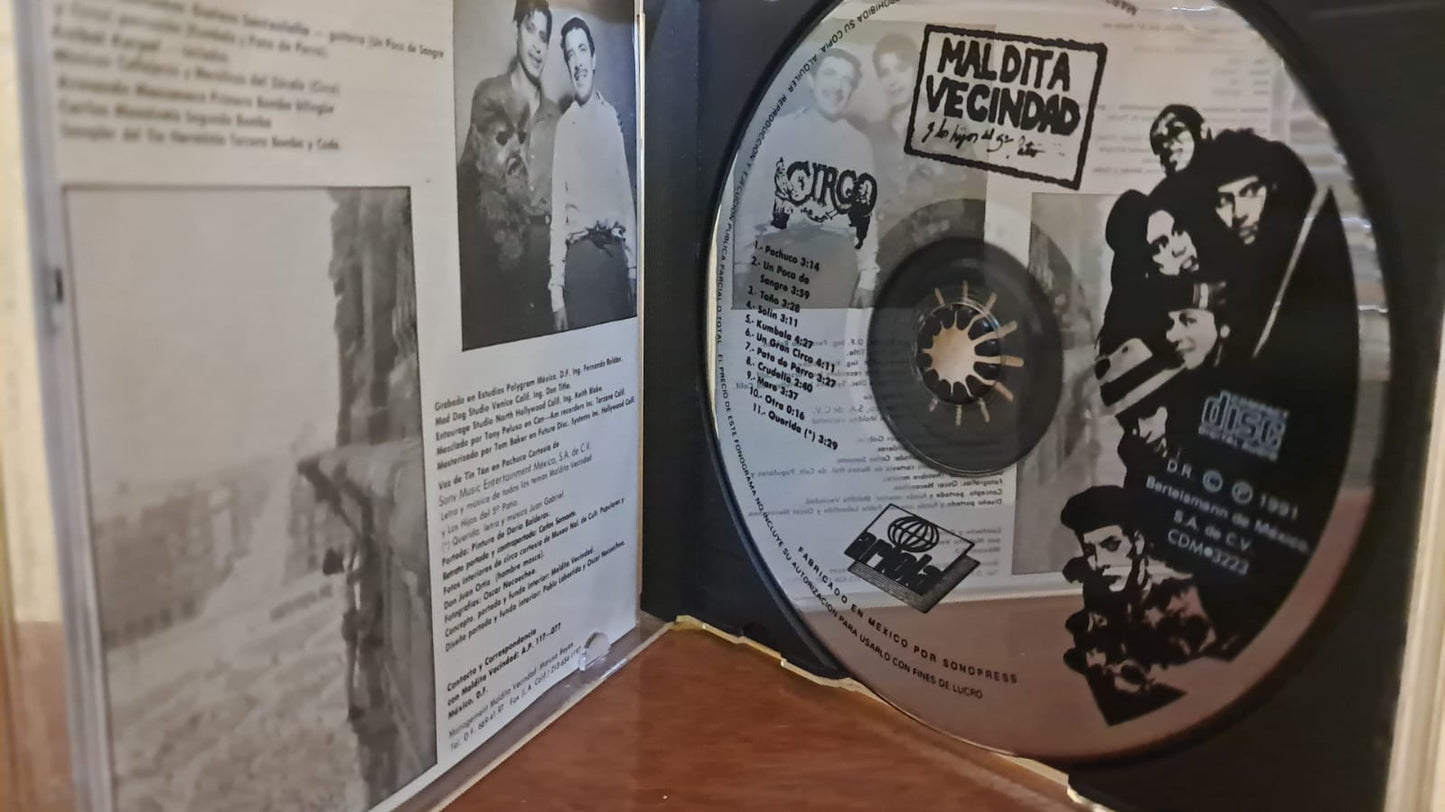 Maldita Vecindad y Los Hijos Del Quinto Patio – El Circo. Cd primera edición. formato muerto