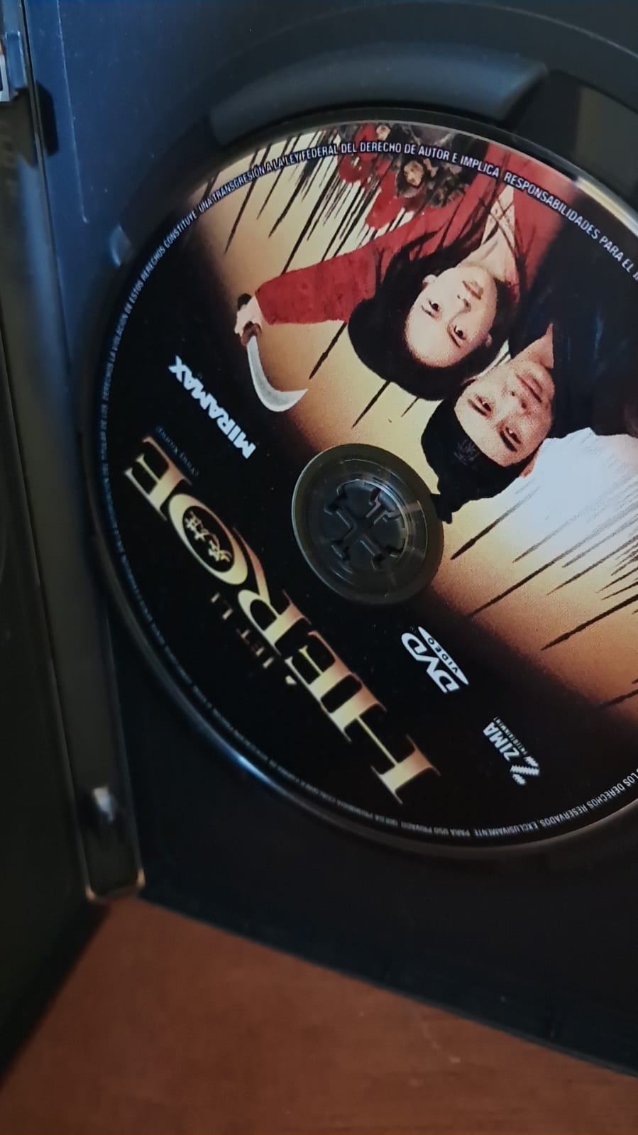 Jet Li – Héroe. DVD en buen estado. formato muerto