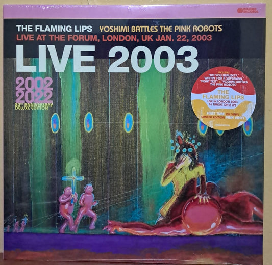 The Flaming Lips. Live At The Forum, London, Uk (1/22/2003) (Vinyl doble nuevo de color). formato muerto
