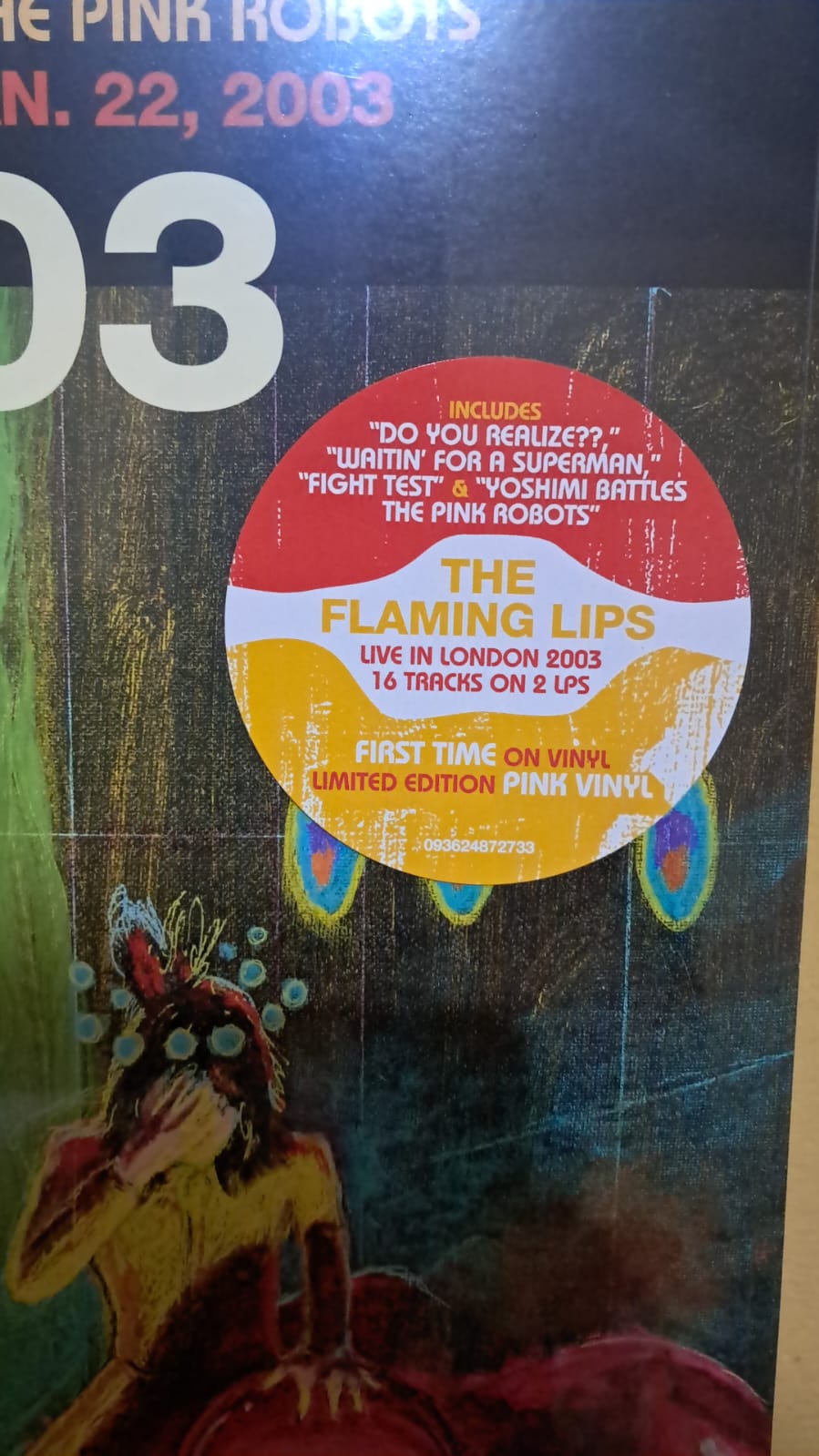 The Flaming Lips. Live At The Forum, London, Uk (1/22/2003) (Vinyl doble nuevo de color). formato muerto