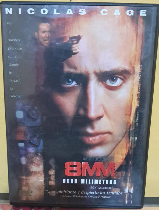 8MM (Ocho Milímetros). DVD nacional en buen estado. formato muerto