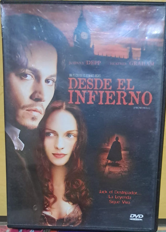Desde el Infierno (From Hell). DVD nacional en buen estado. formato muerto