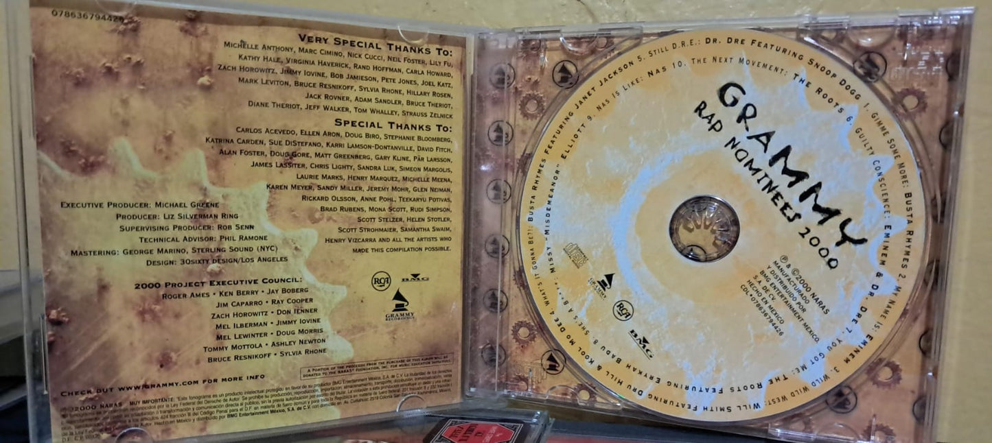 Varios – Grammy Rap Nominees 2000 (CD importado en buen estado). formato muerto