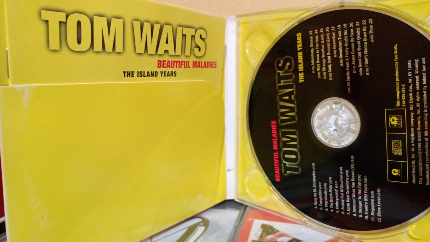 Tom Waits – Beautiful Maladies: The Island Years. Cd en buen estado. formato muerto