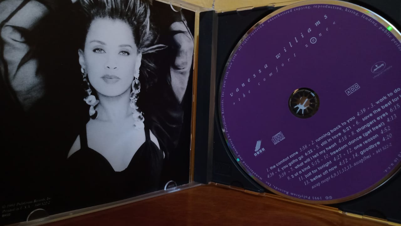 Vanessa Williams – The Comfort Zone. Cd importado, excelente estado. formato muerto