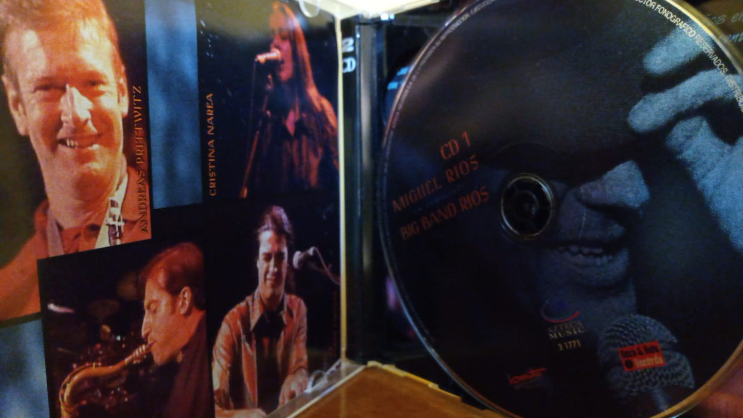 Miguel Ríos – Big Band Rios - En Concierto. Cd doble excelente estado. formato muerto