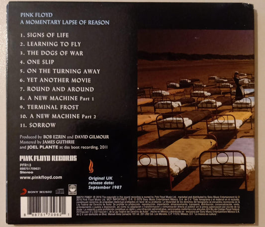 Pink Floyd – A Momentary Lapse of Reason (CD nacional excelente estado). la mejor tienda de discos en méxico formato muerto