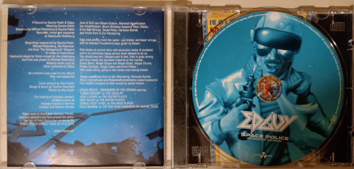 Edguy – Space Police - Defenders Of The Crown. Cd 9.5/10. tienda de cds en méxico formato muerto