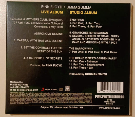 Pink Floyd – Ummagumma (CD doble, edición nacional excelente estado). formato muerto tienda de cds en méxico