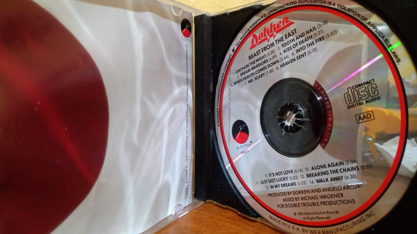 Dokken – Beast from the East (CD importado 9.0/10). tienda de discos en méxico formato muerto