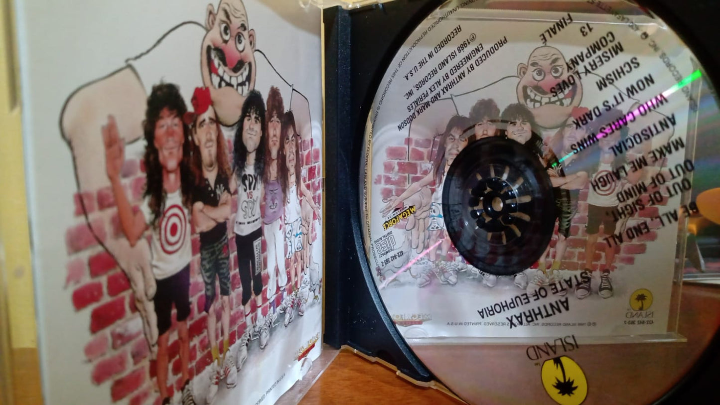 Anthrax – State of Euphoria (CD importado en muy buen estado). tienda de discos en méxico formato muerto