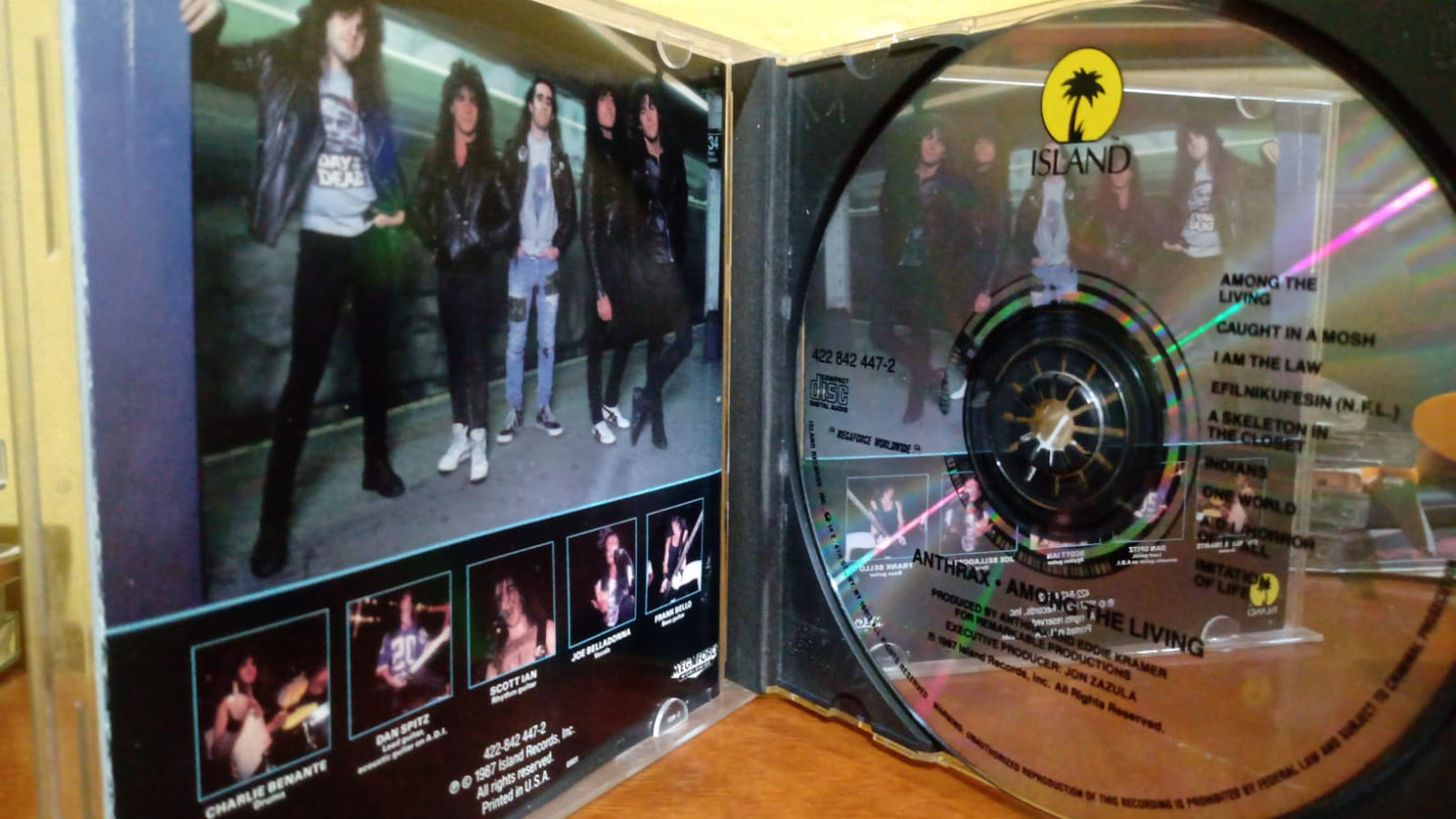 Anthrax – Among the Living (CD importado en buen estado).tienda de discos en méxico