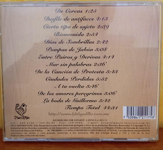 Fernando Delgadillo – Entre Pairos y Derivas (CD primera edición excelente estado). tienda de cds en mexico fomato muerto