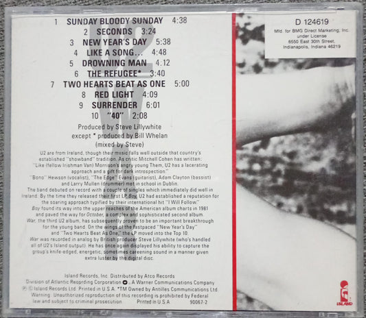 U2 – War (CD importado, excelente estado). tienda de discos en méxico formato muerto