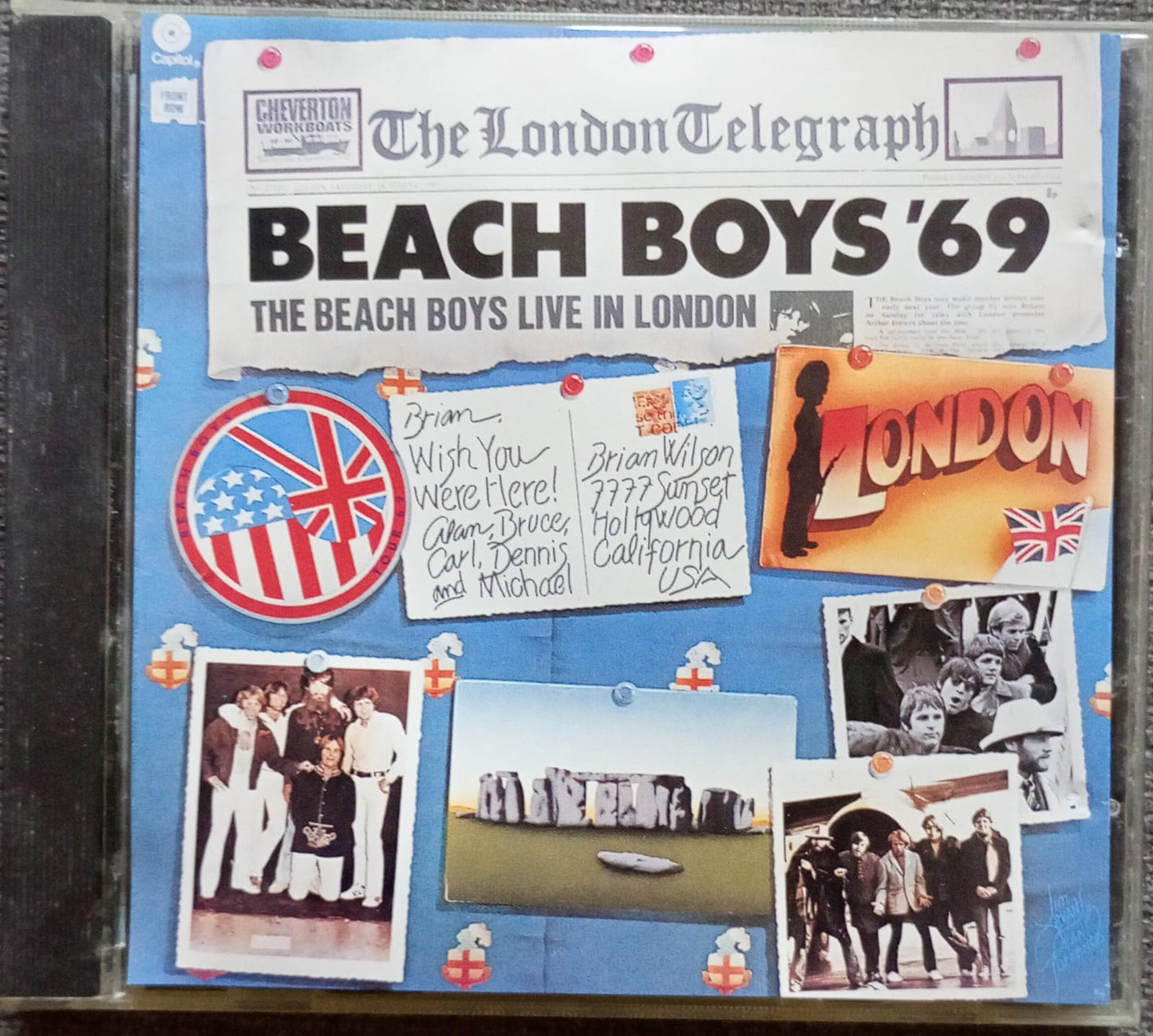 The Beach Boys – 69 Live in London (CD importado, excelente estado). tienda de discos en méxico formato muerto