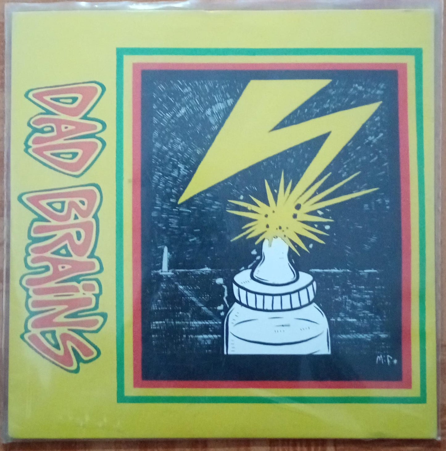 Dad Brains - S/T Green Vinyl 7". Vinilo nuevo. tienda de discos en méxico formato muerto