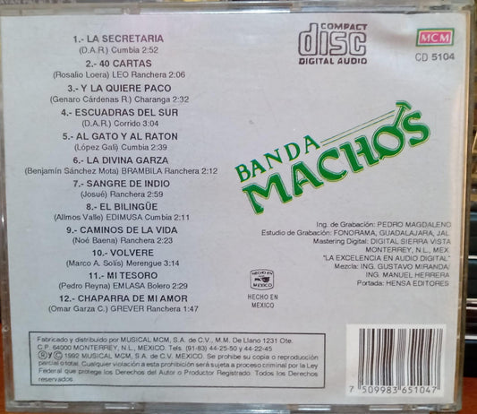 Banda Machos – Sangre De Indio. Cd primera edición en buen estado. tienda de discos en méxico formato muerto