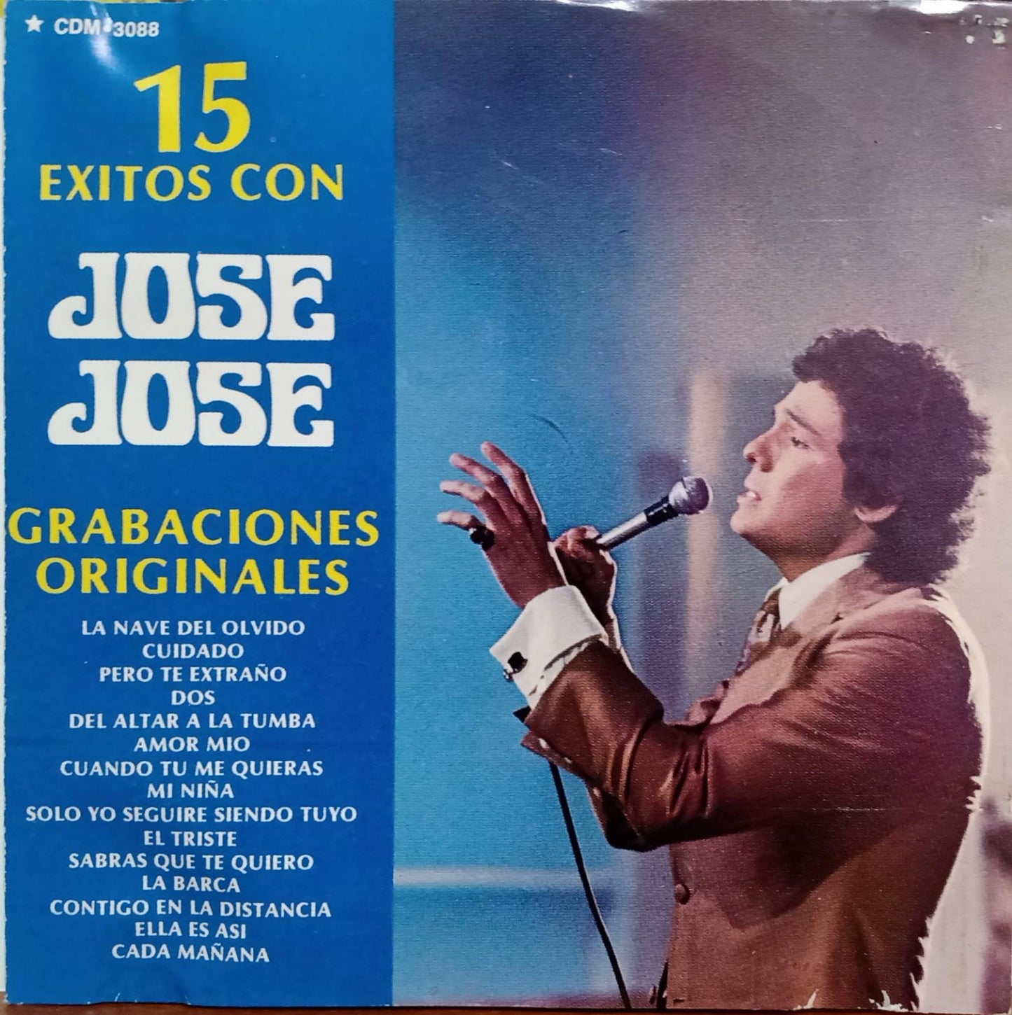 José José – 15 Exitos Con José José (Grabaciones Originales). Cd en buen estado. tienda de discos en méxico formato muerto