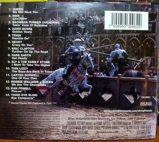 (Music From The Motion Picture) Corazón De Caballero; A Knight's Tale. Cd. tienda de discos en méxico formato muerto