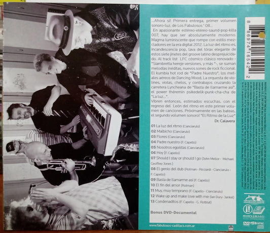 Los Fabulosos Cadillacs – La Luz Del Ritmo. Cd y DVD en buen estado. tienda de discos en mxico formato muerto