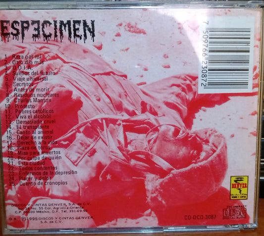 Especimen – Temas X La Paz. CD 1ra edición. tienda de discos en méxico formato muerto