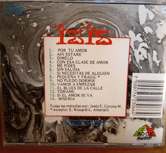 Isis – Recopilación. 1ra edición 1994. Cd en buen estado. tienda de discos en méxico formato muerto