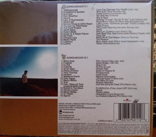 Martin Parra – AudioLandScape. Cd doble nuevo, cerrado. tienda de discos en méxico formato muerto