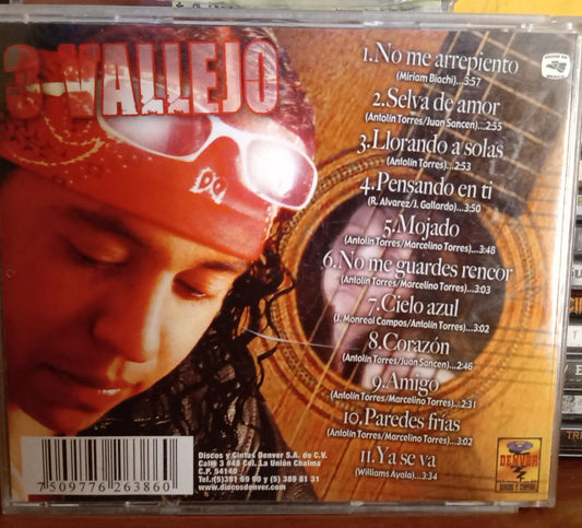Cd 3 Vallejo - Llorando A Solas - Cd en buen estado. tienda de discos en méxico formato muerto