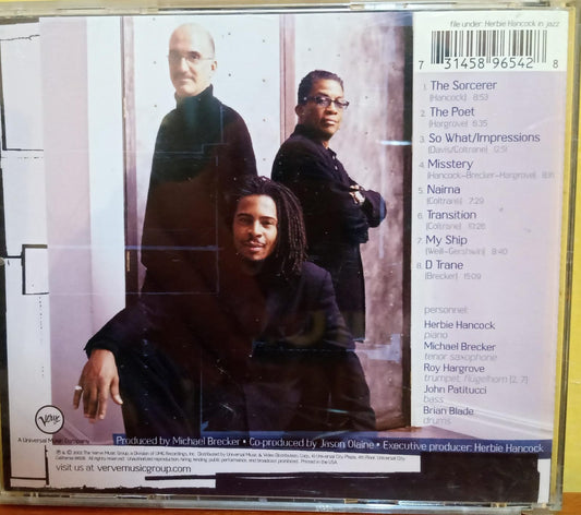 Herbie Hancock / Michael Brecker / Roy Hargrove – Directions in Music: Live at Massey Hall (CD Importado / En vivo). Excelente estado. tienda de discos en méxico formato muerto