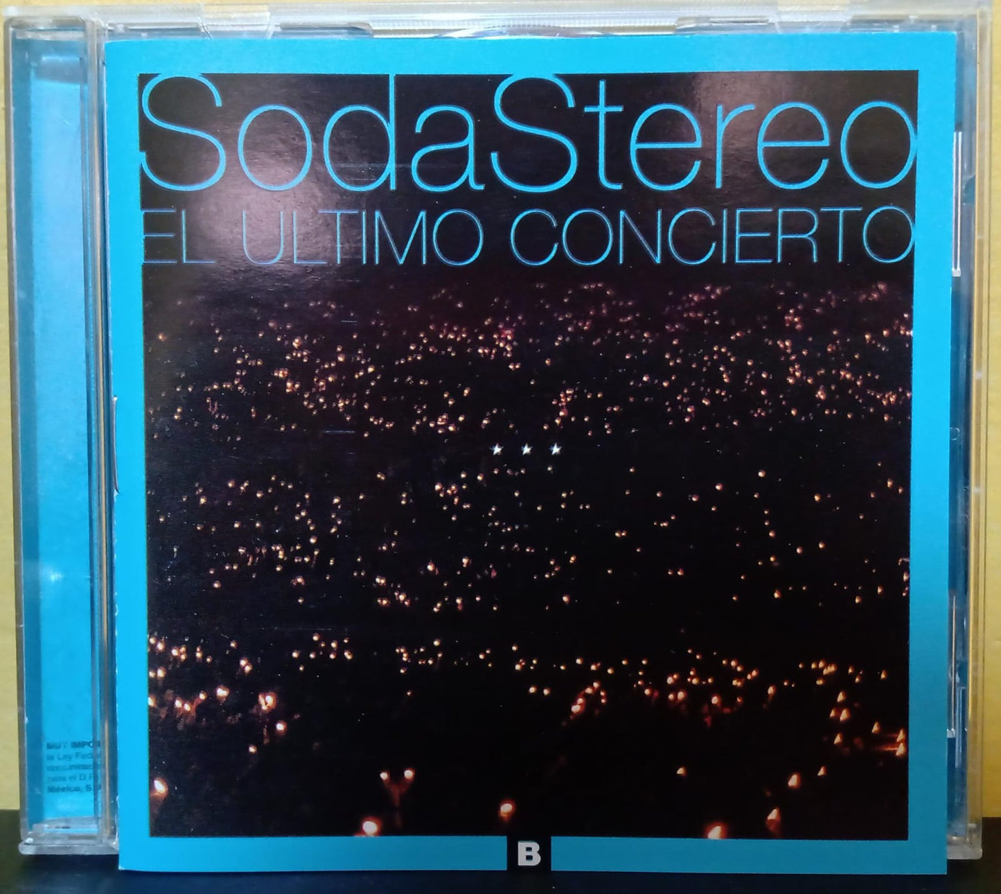 Ultimo Concierto B. Soda Stereo. Cd en buen estado. tienda de discos en méxico formato muerto