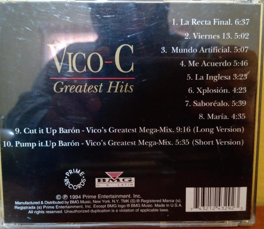 Vico C – Greatest Hits. Cd importado excelente estado. tienda de discos en méxico formato muerto