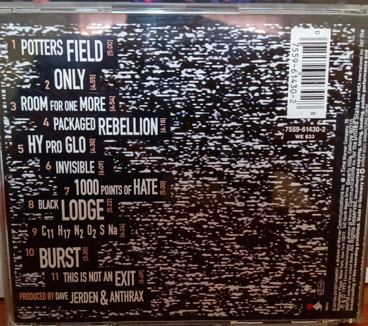 Anthrax – Sound Of White Noise. Cd importado en buen estado. Caja con serigrafía. tienda de discos en méxico formato muerto