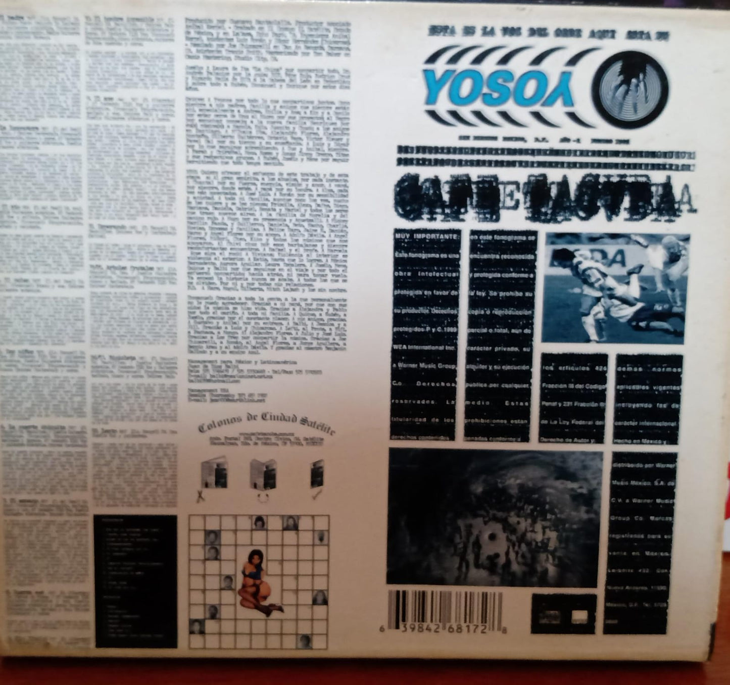 Café Tacvba – Yosoy. Cd 1ra edición. tienda de discos en méxico formato muerto